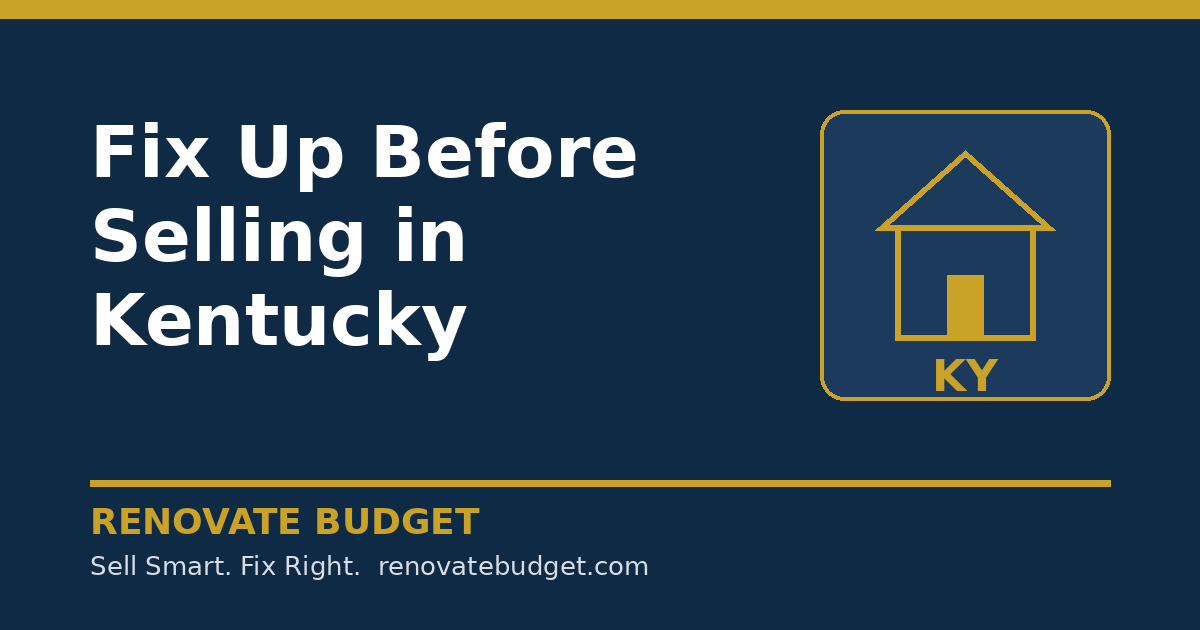 Fix Up Before Selling in Kentucky: As-Is vs After-Fix Net