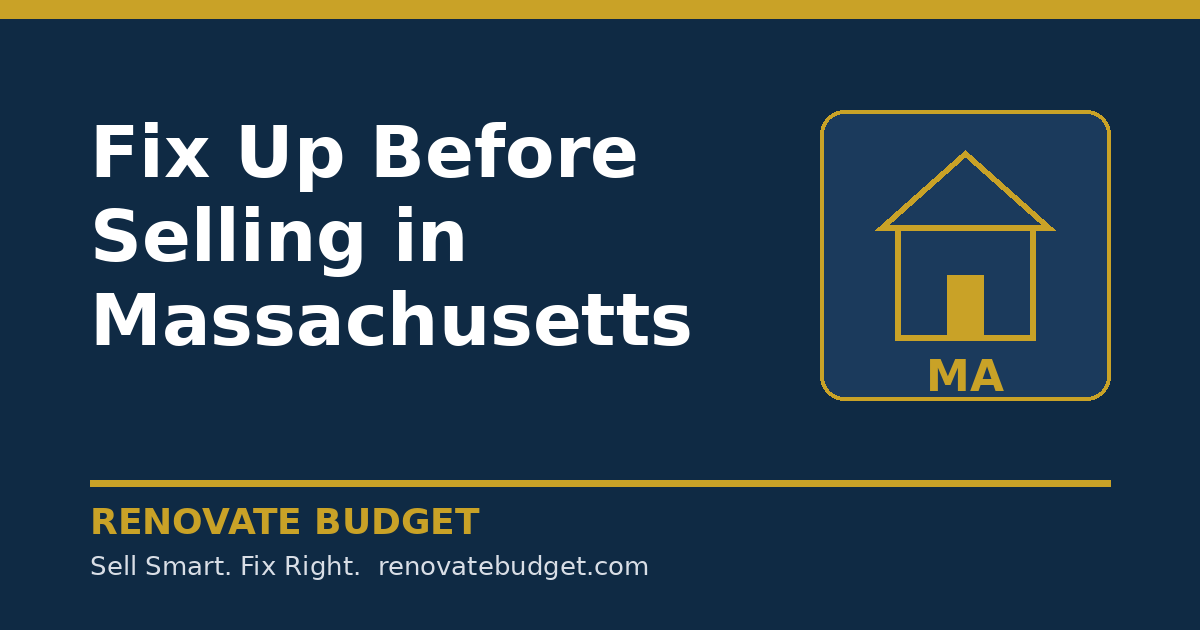 Fix Up Before Selling in Massachusetts: As-Is vs After-Fix Net