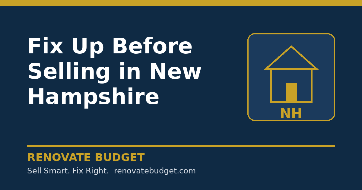 Fix Up Before Selling in New Hampshire: As-Is vs After-Fix Net