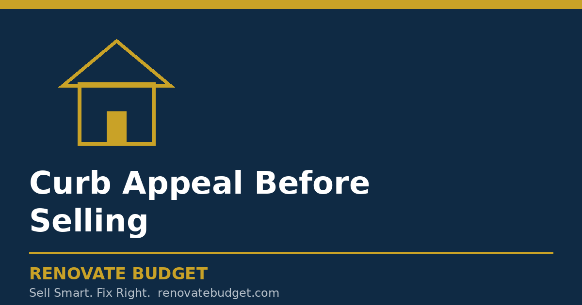 Curb Appeal Before Selling: Cost, What to Do, and What to Skip