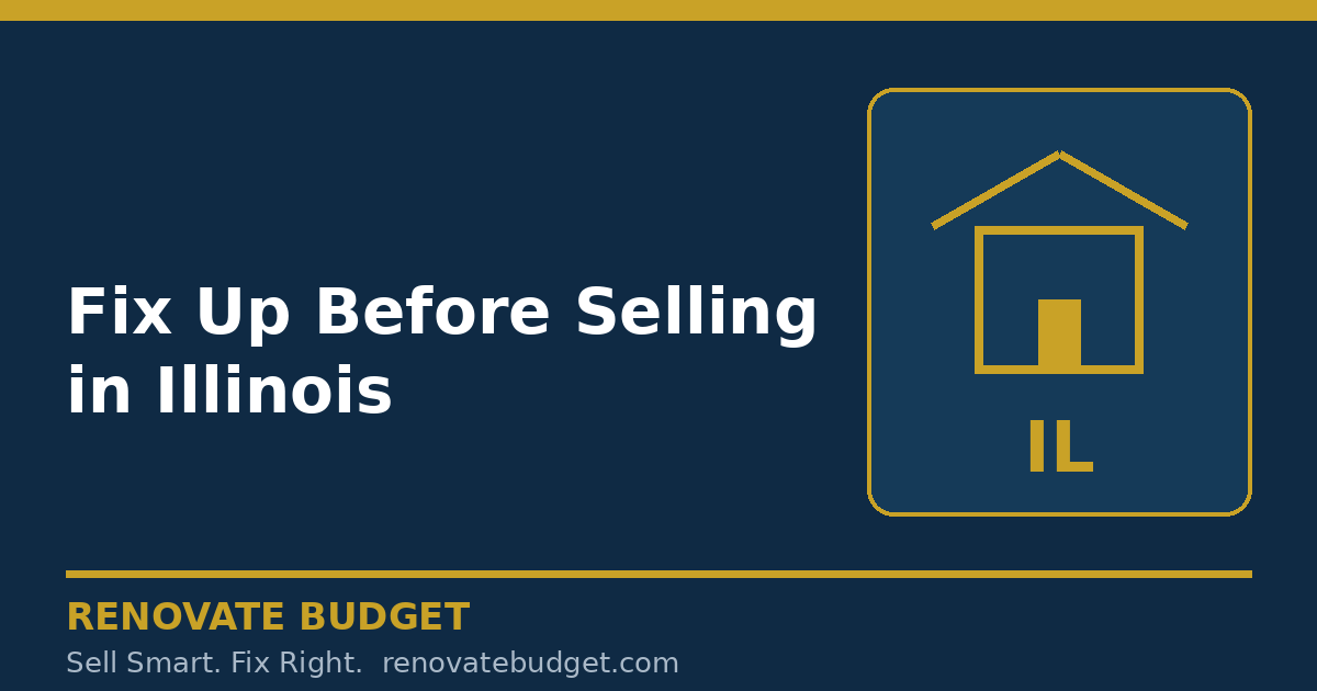 Fix Up Before Selling in Illinois: As-Is vs After-Fix Net