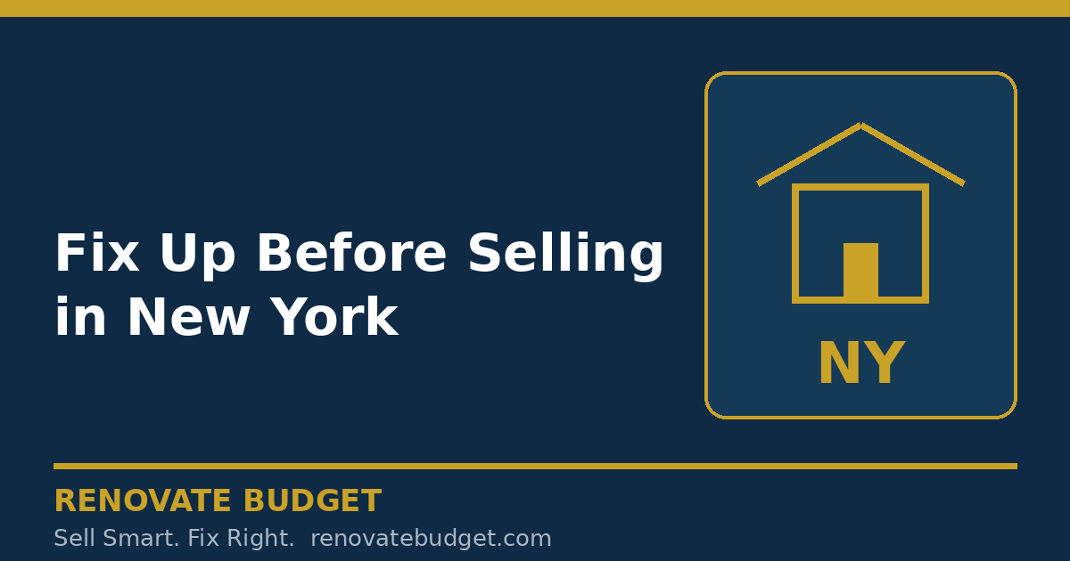 Fix Up Before Selling in New York: As-Is vs After-Fix Net