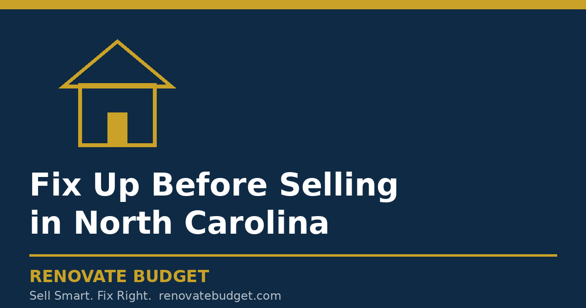 Fix Up Before Selling in North Carolina: As-Is vs After-Fix Net