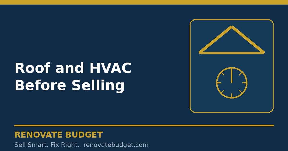 Roof and HVAC Before Selling